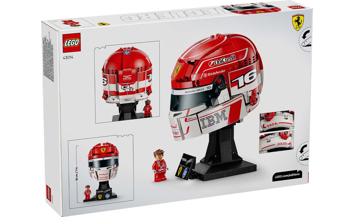 LEGO Editions Scuderia Ferrari HP Charles Leclerc Helmet Building Set - 43014