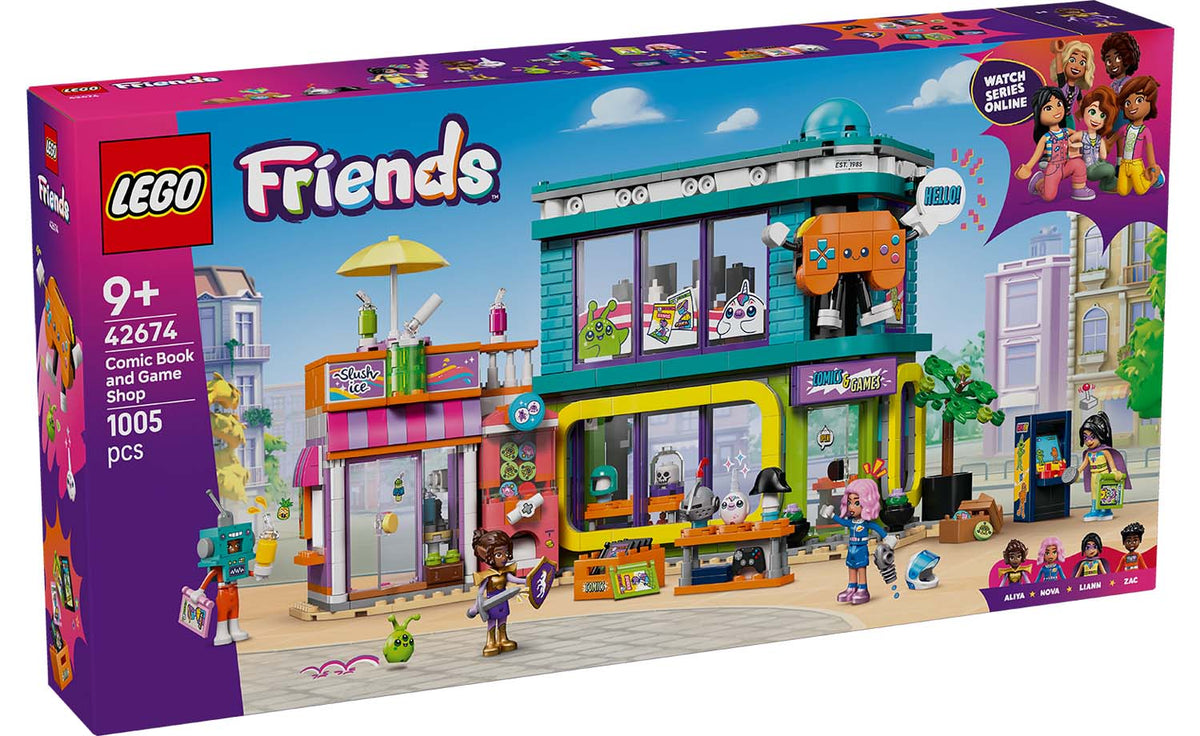 LEGO Friends Comic Book and Game Shop Building Set - 42674