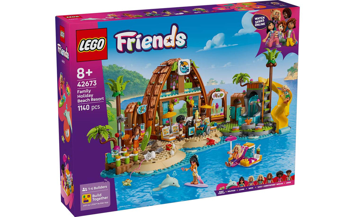 LEGO Friends Family Holiday Beach Resort Building Set - 42673