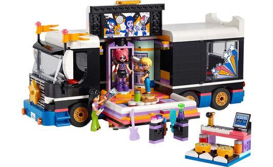 LEGO Friends Pop Star Music Tour Bus Building Set - 42619