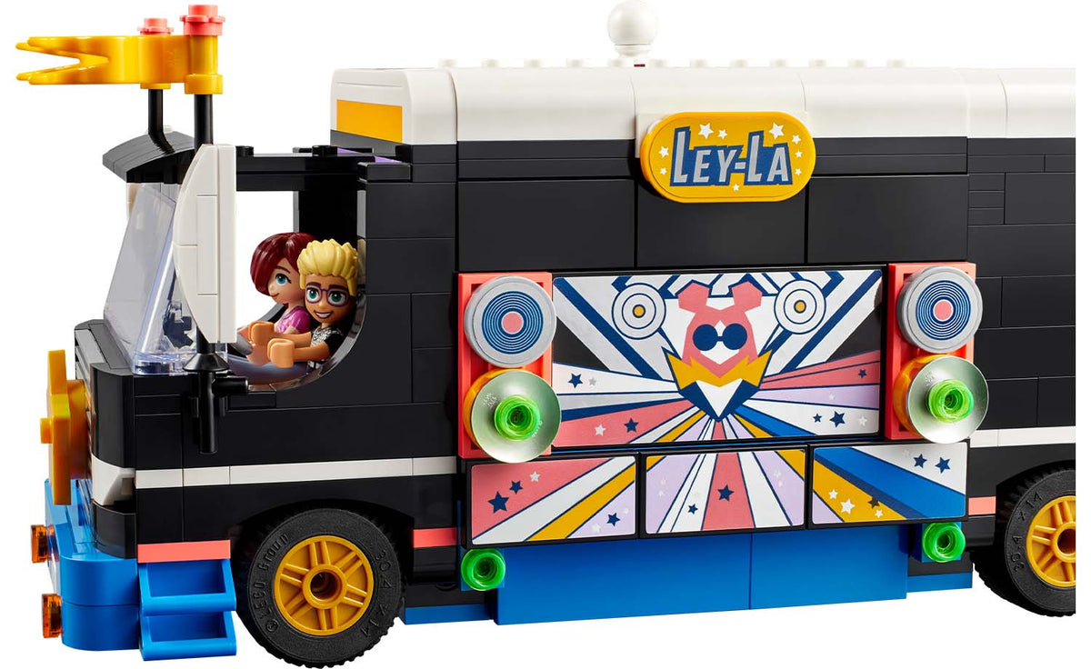 LEGO Friends Pop Star Music Tour Bus Building Set - 42619