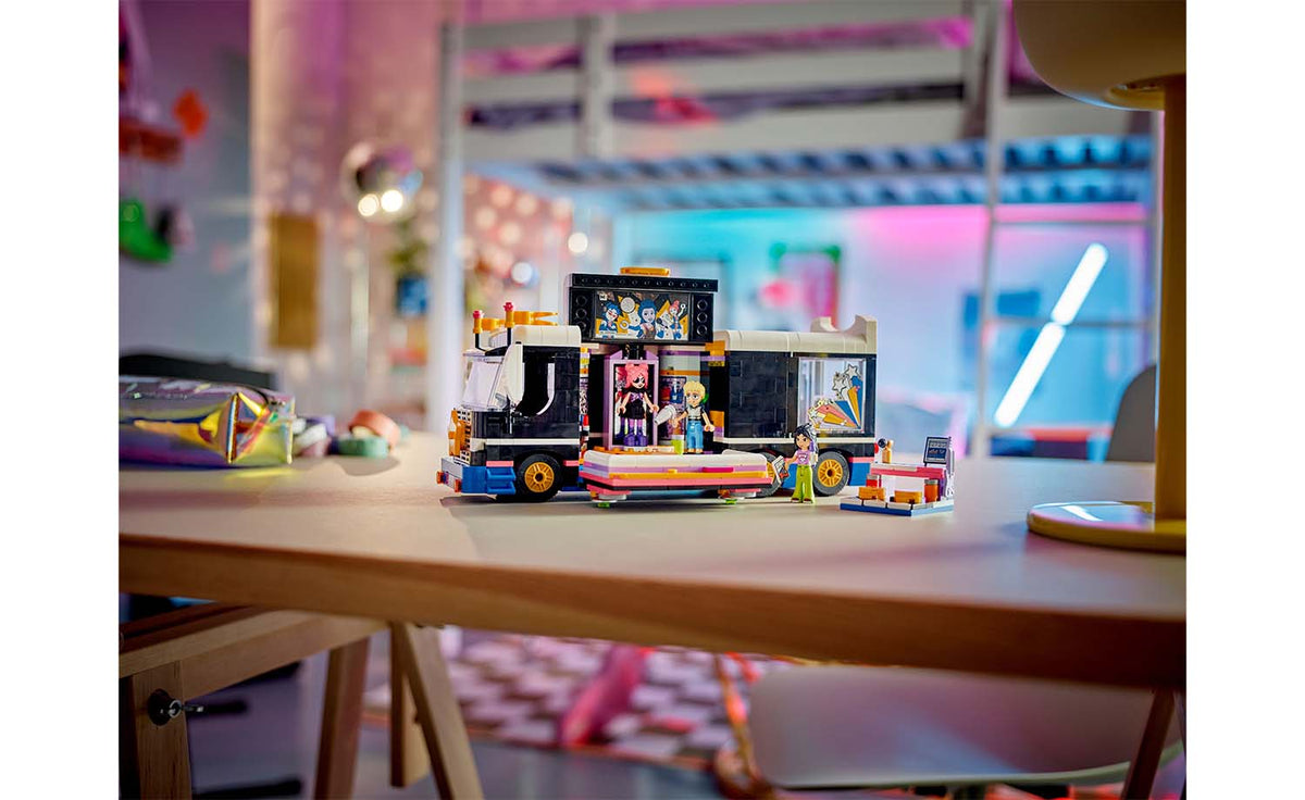LEGO Friends Pop Star Music Tour Bus Building Set - 42619