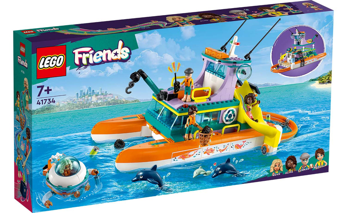 LEGO Friends Sea Rescue Boat Building Set - 41734