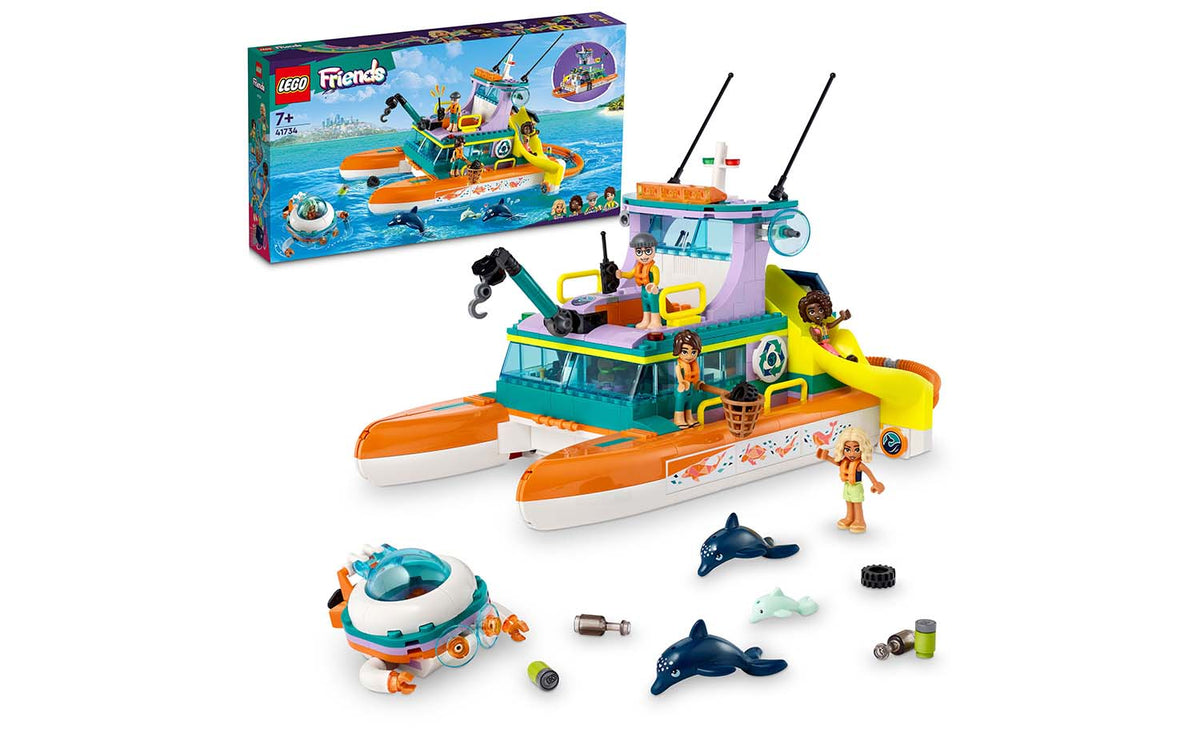 LEGO Friends Sea Rescue Boat Building Set - 41734