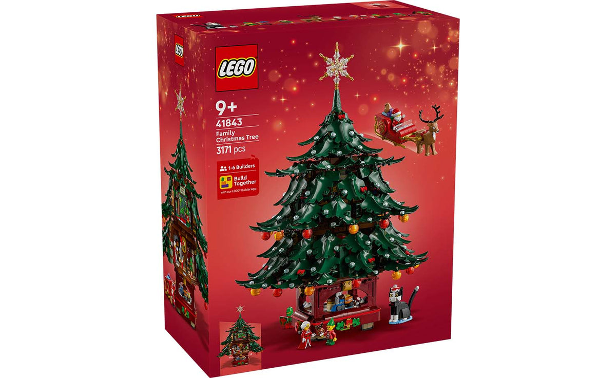 LEGO Iconic Family Christmas Tree Decoration Display Model - Set 41843