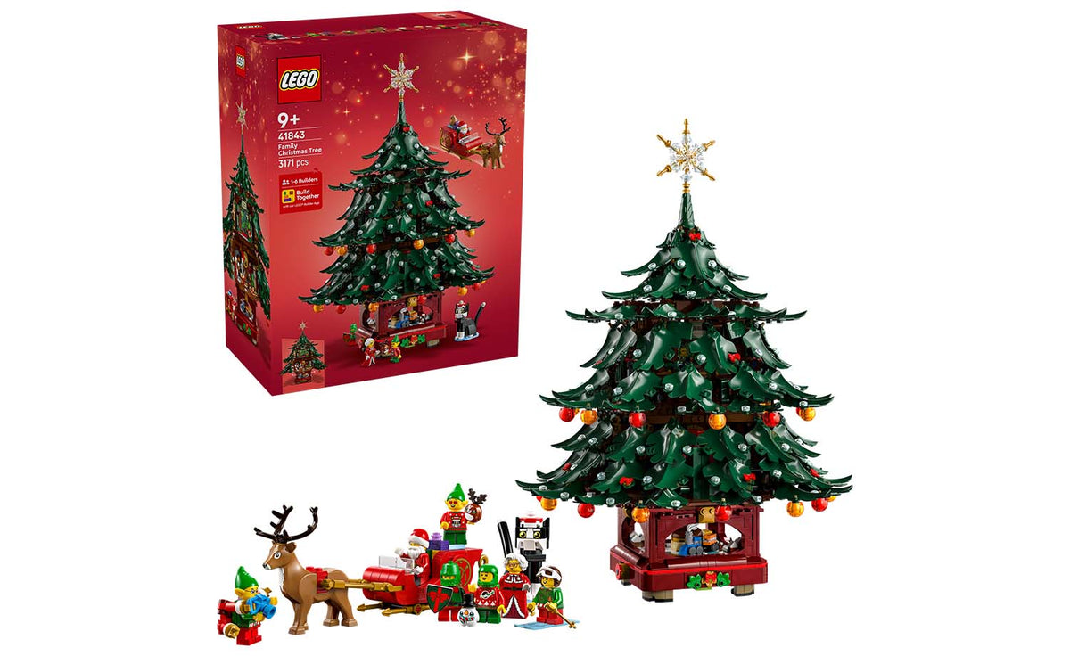 LEGO Iconic Family Christmas Tree Decoration Display Model - Set 41843