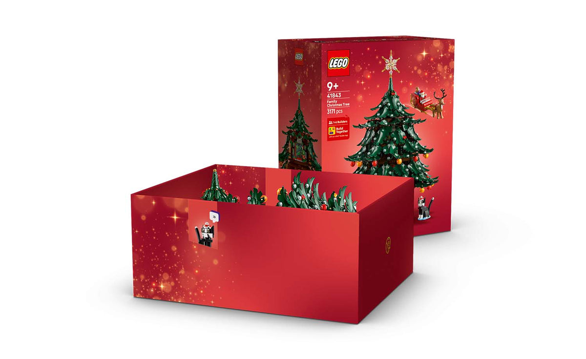 LEGO Iconic Family Christmas Tree Decoration Display Model - Set 41843