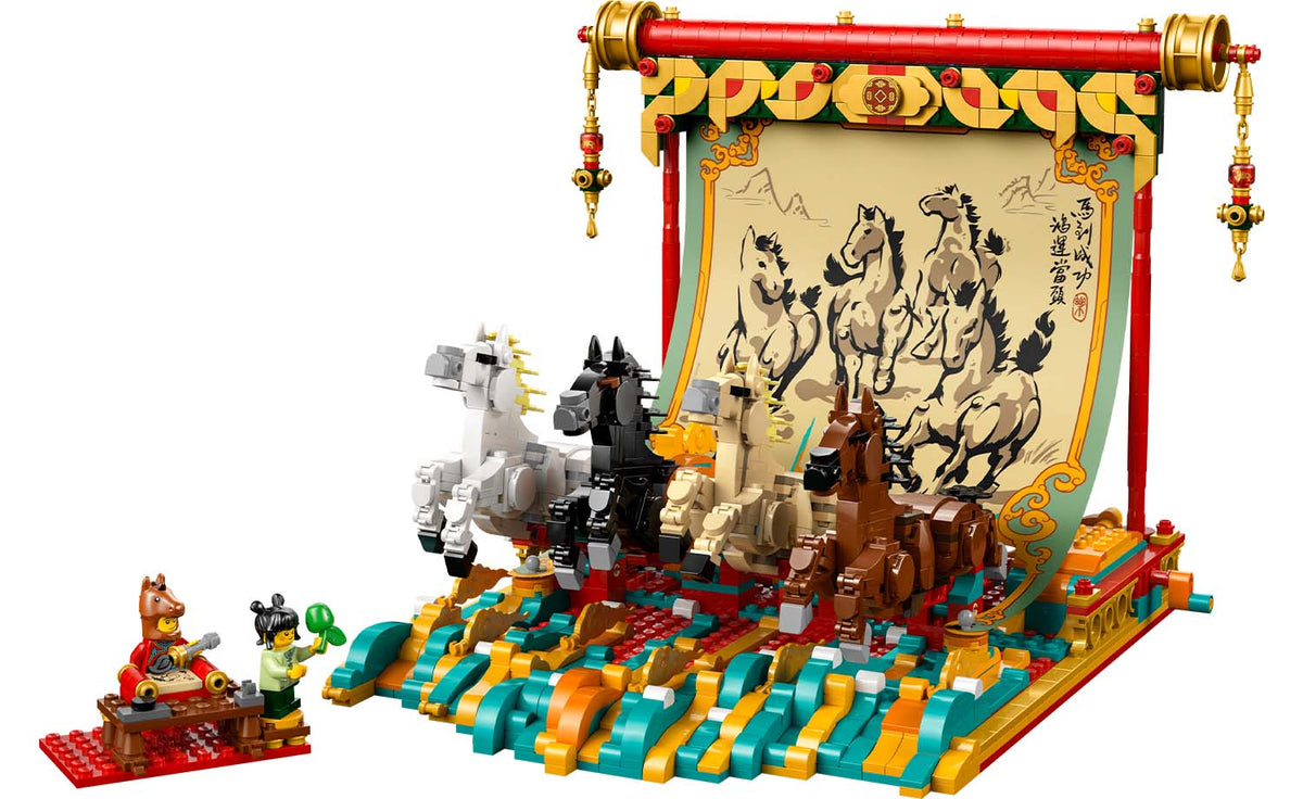LEGO Iconic Galloping Horses Canvas Building Set - 80119