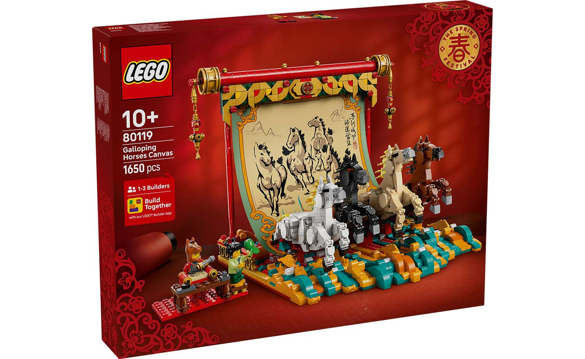 LEGO Iconic Galloping Horses Canvas Building Set - 80119