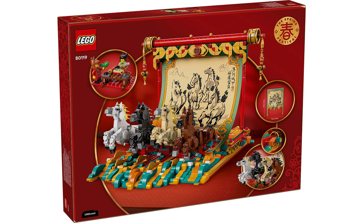 LEGO Iconic Galloping Horses Canvas Building Set - 80119