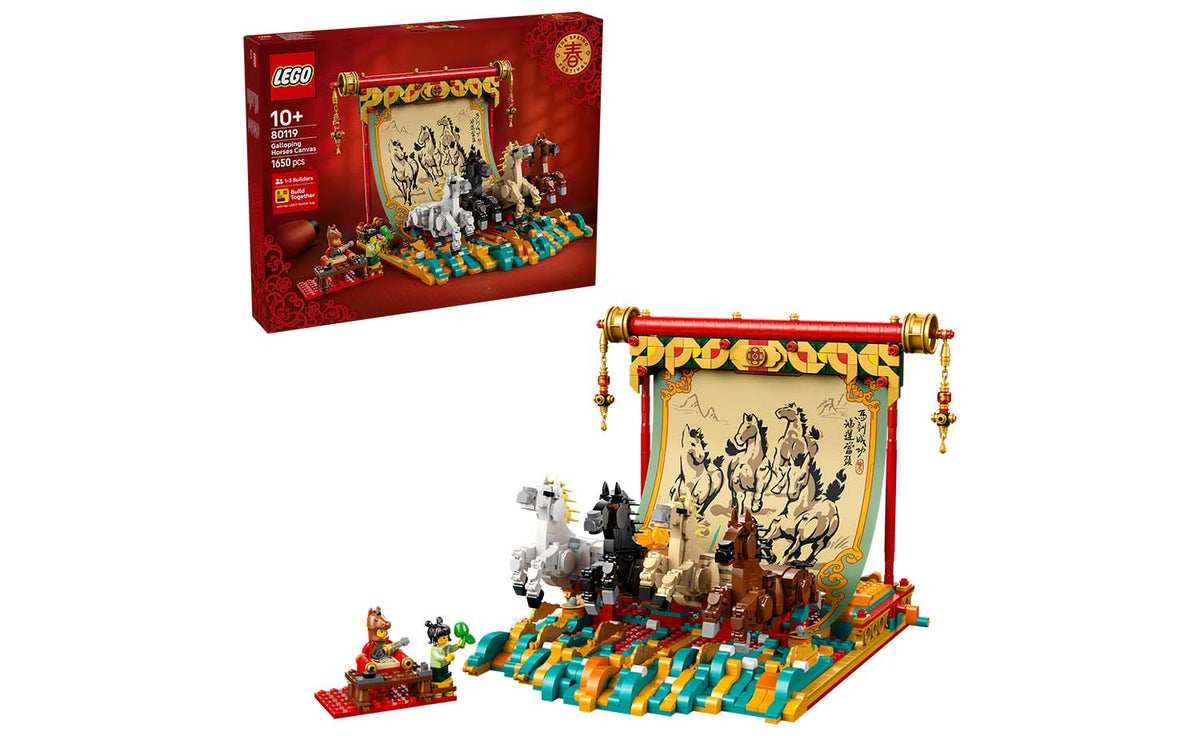 LEGO Iconic Galloping Horses Canvas Building Set - 80119