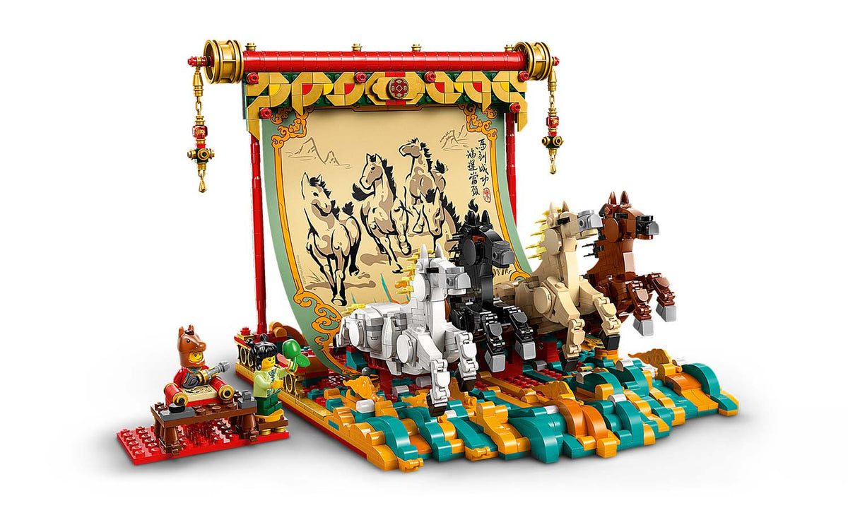 LEGO Iconic Galloping Horses Canvas Building Set - 80119
