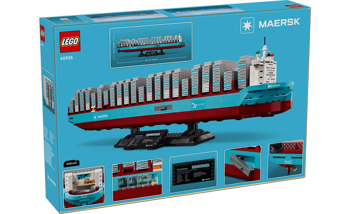 LEGO Iconic Maersk Dual-Fuel Container Vessel Building Set - 40955