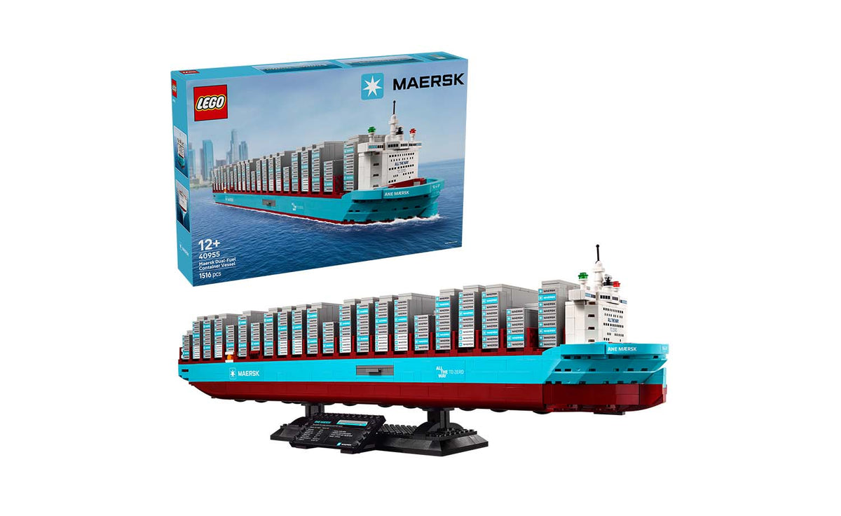 LEGO Iconic Maersk Dual-Fuel Container Vessel Building Set - 40955