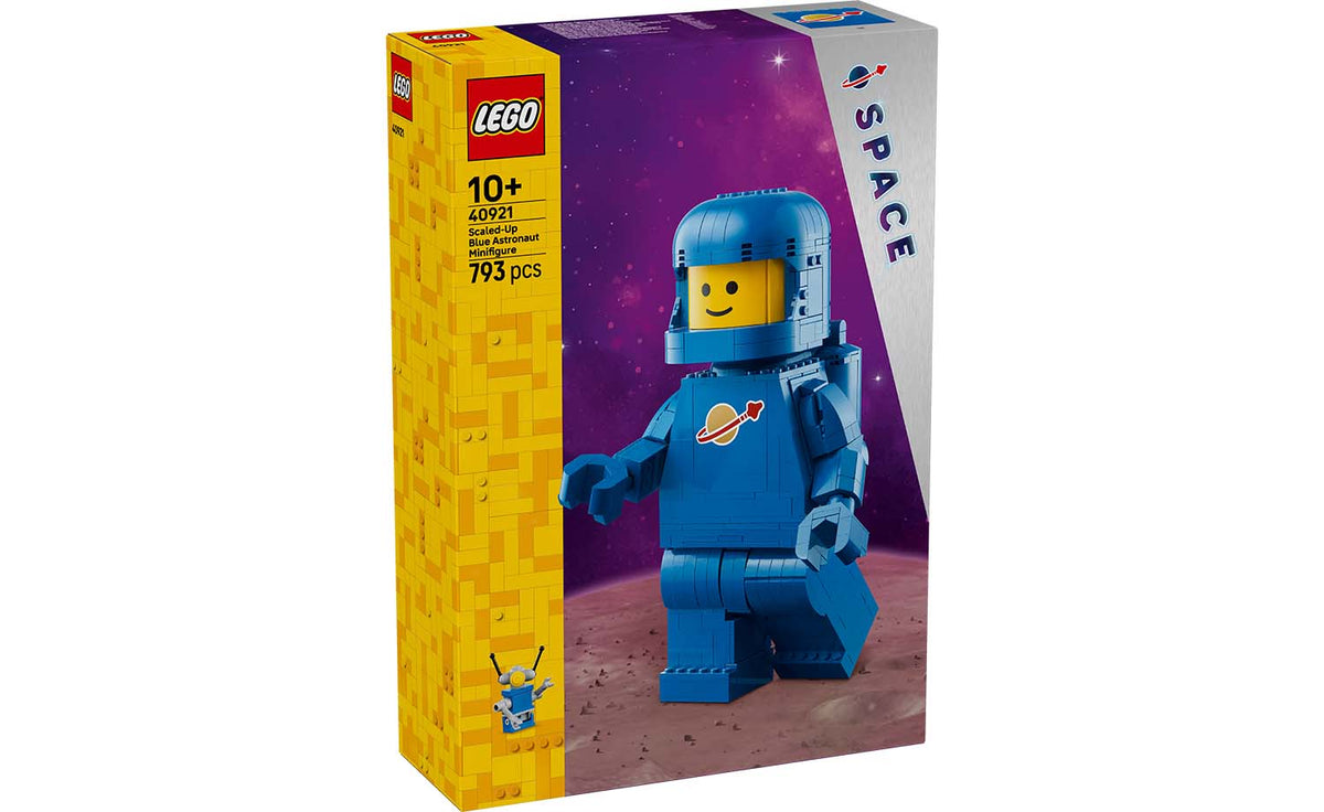 LEGO Iconic Scaled-Up Blue Astronaut Minifigure Building Set - 40921