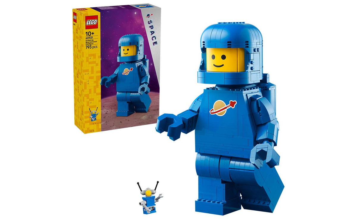 LEGO Iconic Scaled-Up Blue Astronaut Minifigure Building Set - 40921