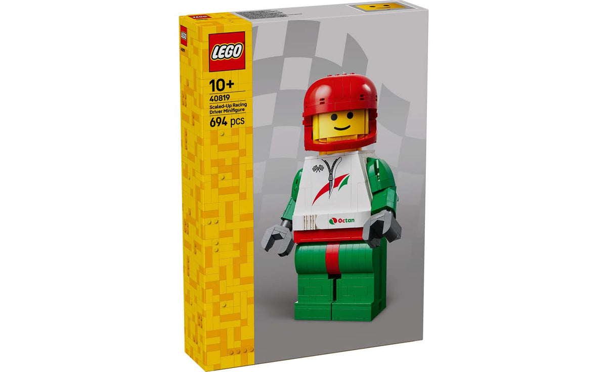 LEGO Iconic Scaled-Up Racing Driver Minifigure Display Model - Set 40819