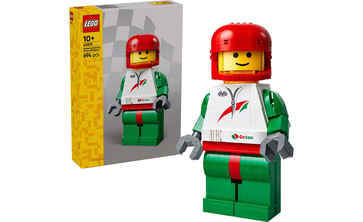 LEGO Iconic Scaled-Up Racing Driver Minifigure Display Model - Set 40819