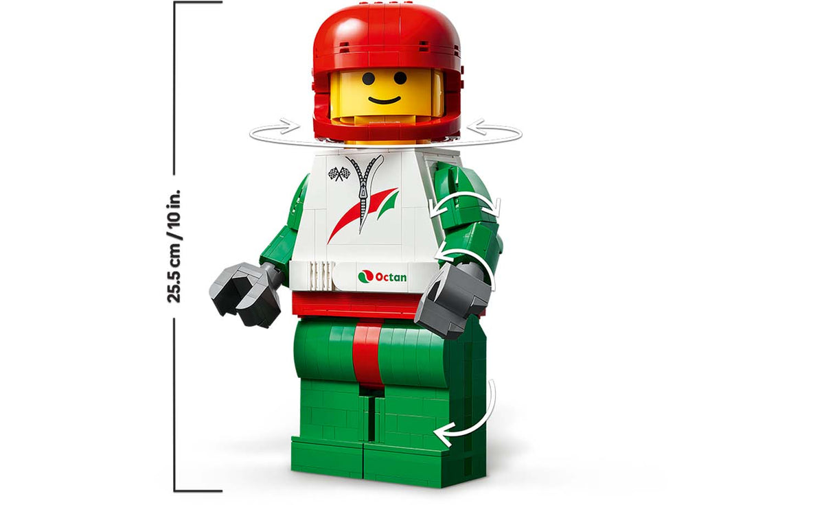 LEGO Iconic Scaled-Up Racing Driver Minifigure Display Model - Set 40819