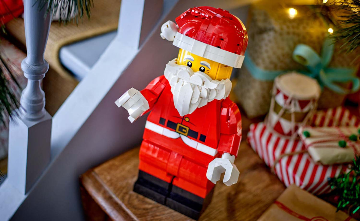 LEGO Iconic Up-Scaled Santa Minifigure Display Model - Set 40820