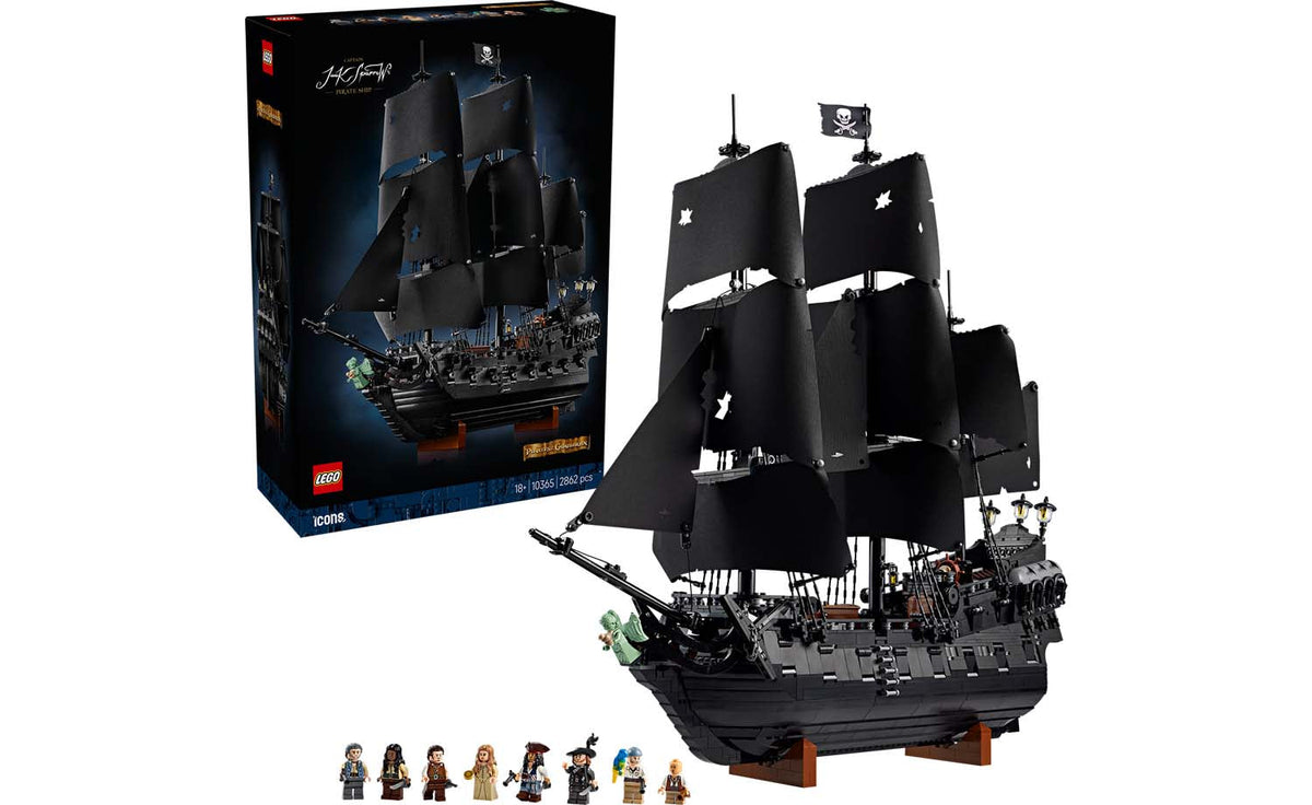 LEGO Icons Captain Jack Sparrow's Pirate Ship Building Set - 10365
