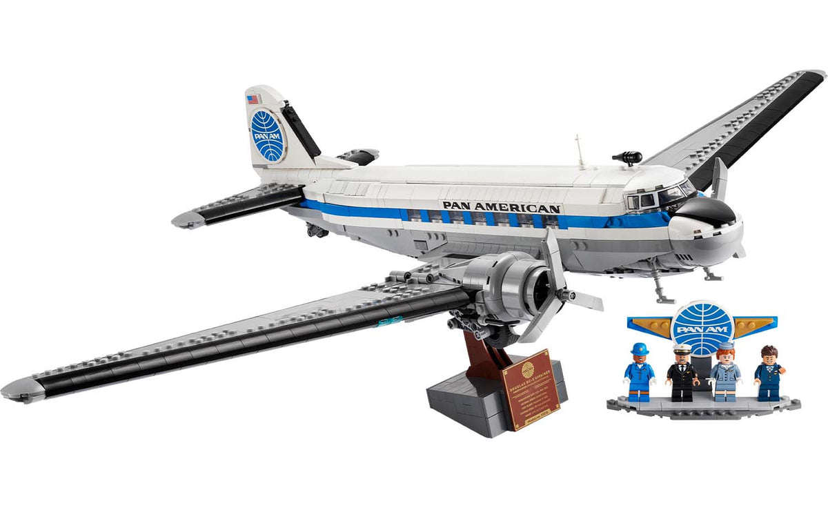 LEGO Icons Douglas DC-3 PAN AM Airliner Building Set - 11378