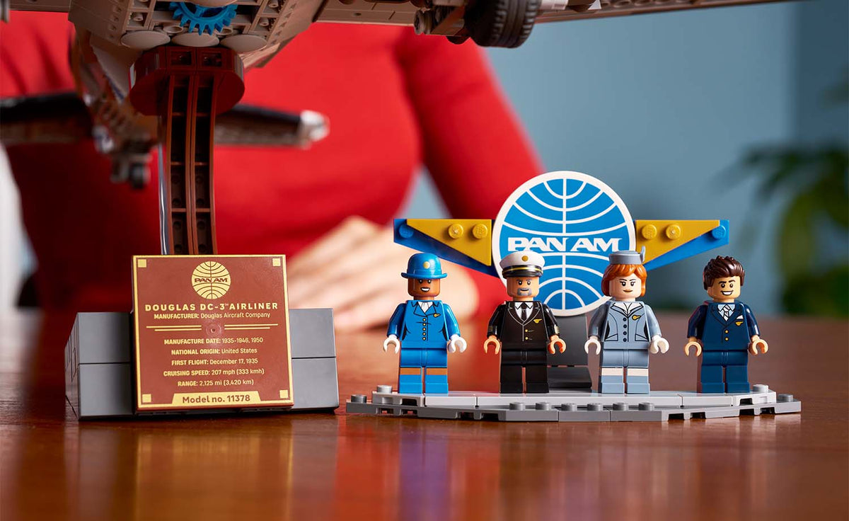 LEGO Icons Douglas DC-3 PAN AM Airliner Building Set - 11378