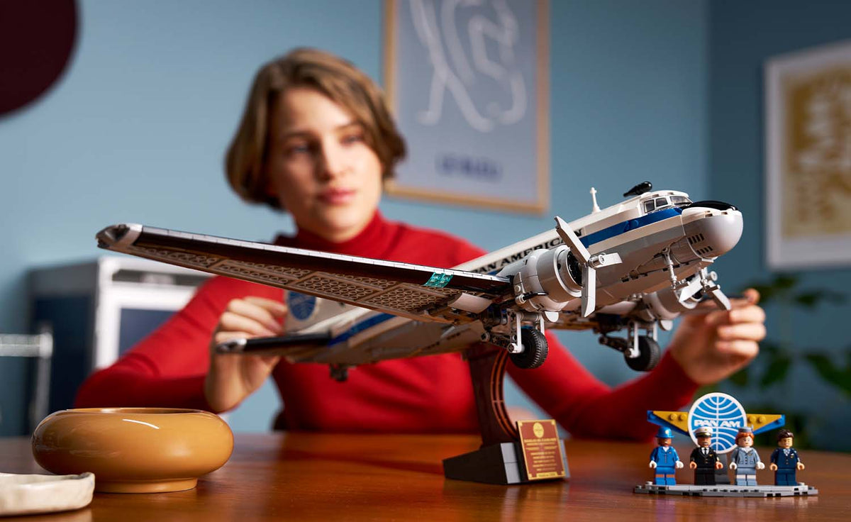LEGO Icons Douglas DC-3 PAN AM Airliner Building Set - 11378