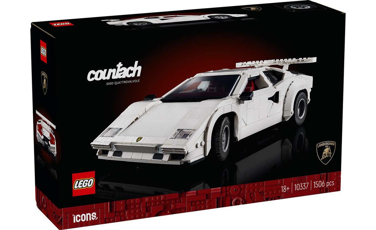 LEGO Icons Lamborghini Countach 5000 Quattrovalvole Building Set - 10337