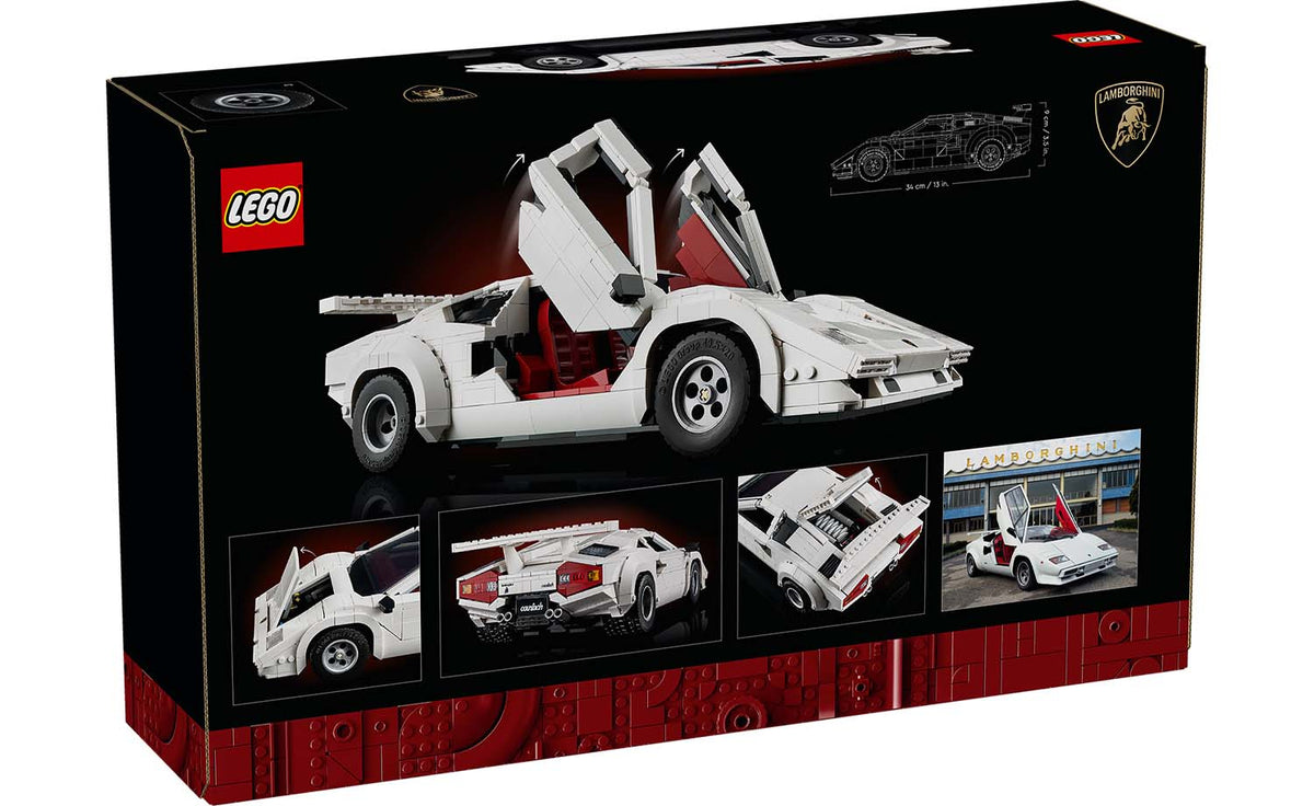 LEGO Icons Lamborghini Countach 5000 Quattrovalvole Building Set - 10337