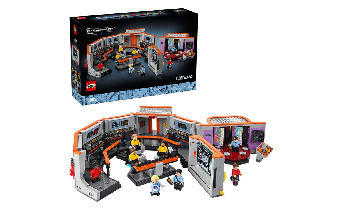 LEGO Icons Star Trek: U.S.S. Enterprise NCC-1701 Bridge Building Set - 11385