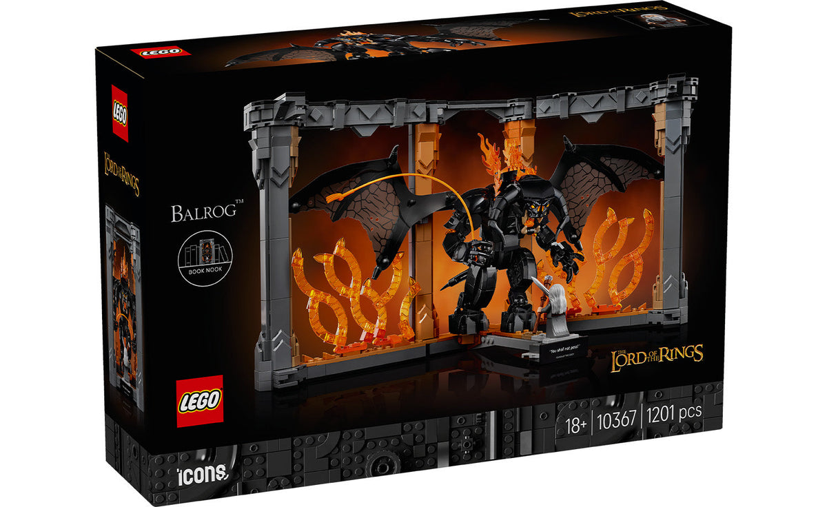 LEGO Icons The Lord of the Rings: Balrog Book Nook Display Model - Set 10367