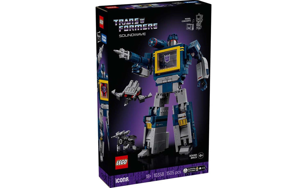 LEGO Icons Transformers: Soundwave Building Set - 10358