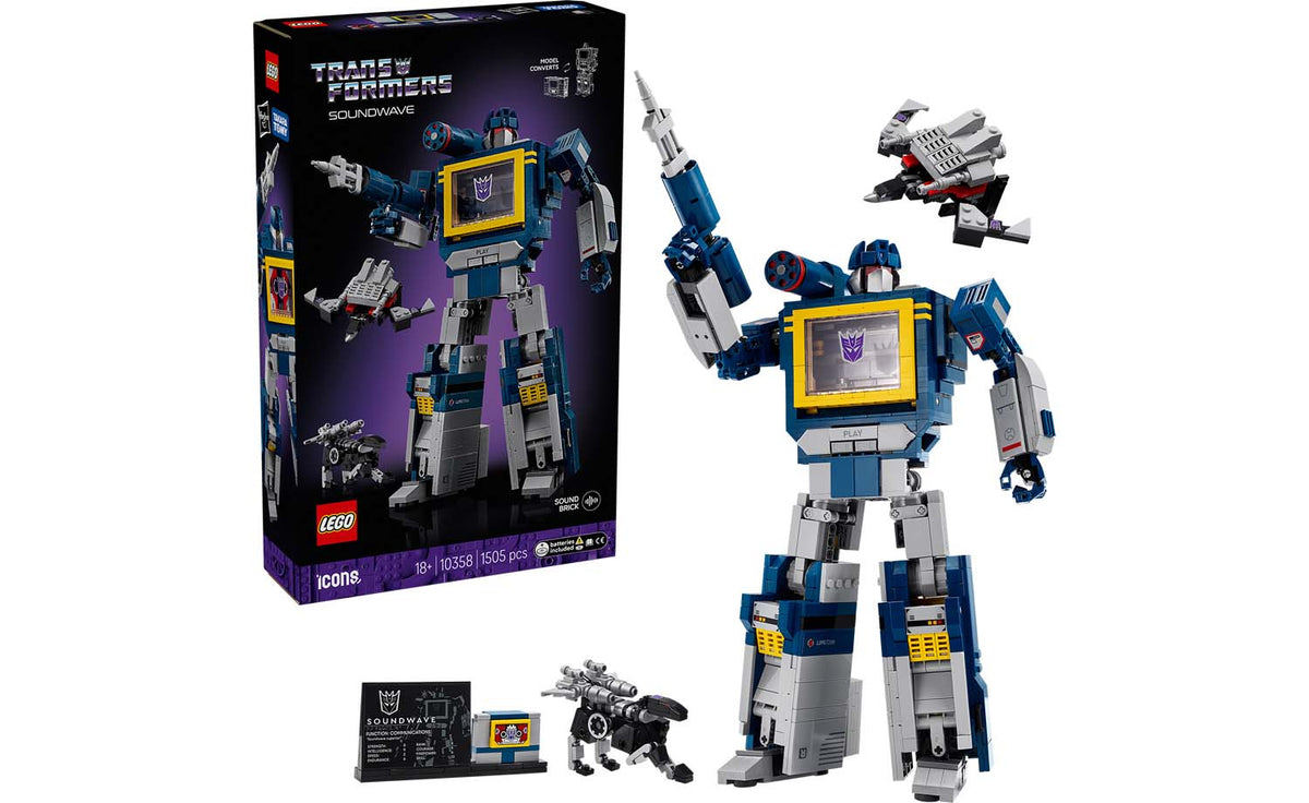 LEGO Icons Transformers: Soundwave Building Set - 10358