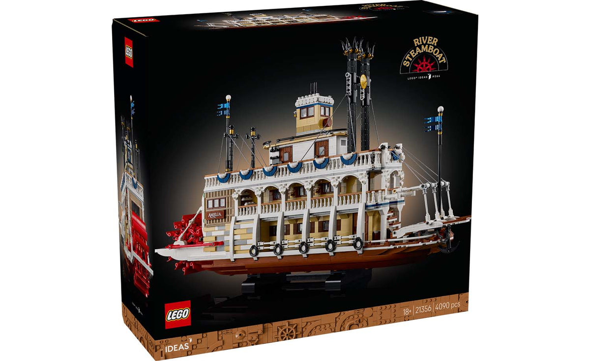 LEGO Ideas River Steamboat Display Model - Set 21356