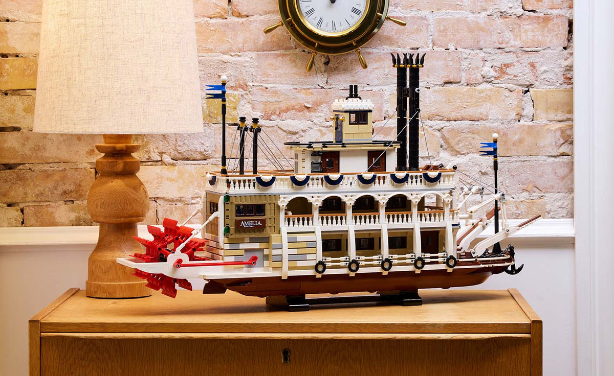 LEGO Ideas River Steamboat Display Model - Set 21356
