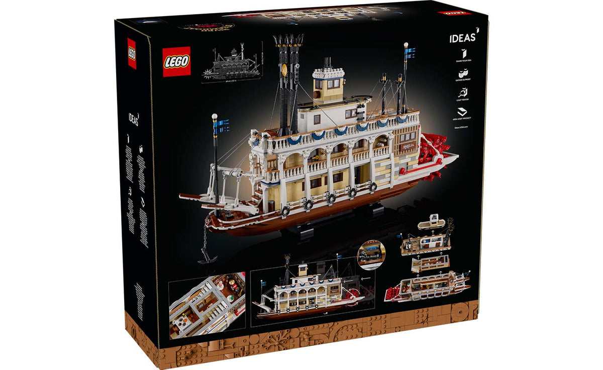 LEGO Ideas River Steamboat Display Model - Set 21356