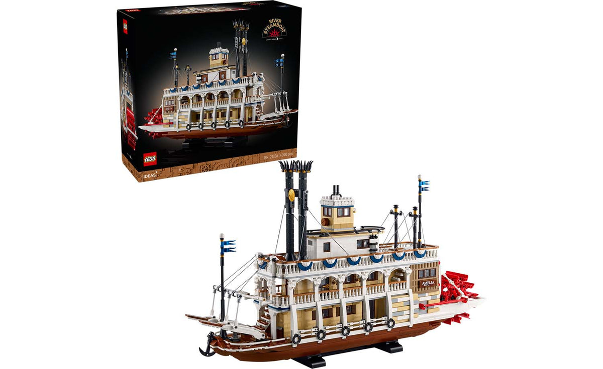LEGO Ideas River Steamboat Display Model - Set 21356