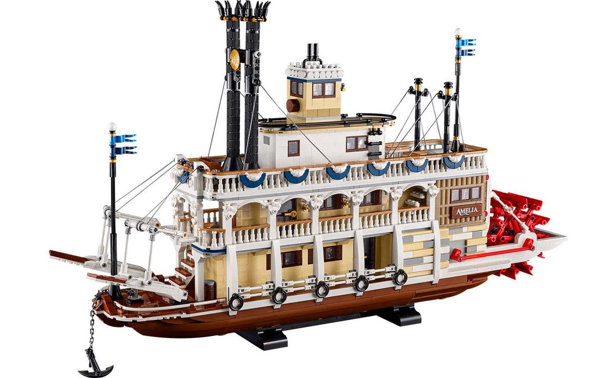 LEGO Ideas River Steamboat Display Model - Set 21356