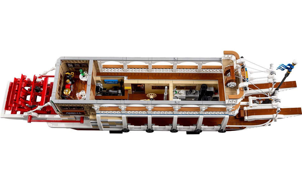LEGO Ideas River Steamboat Display Model - Set 21356