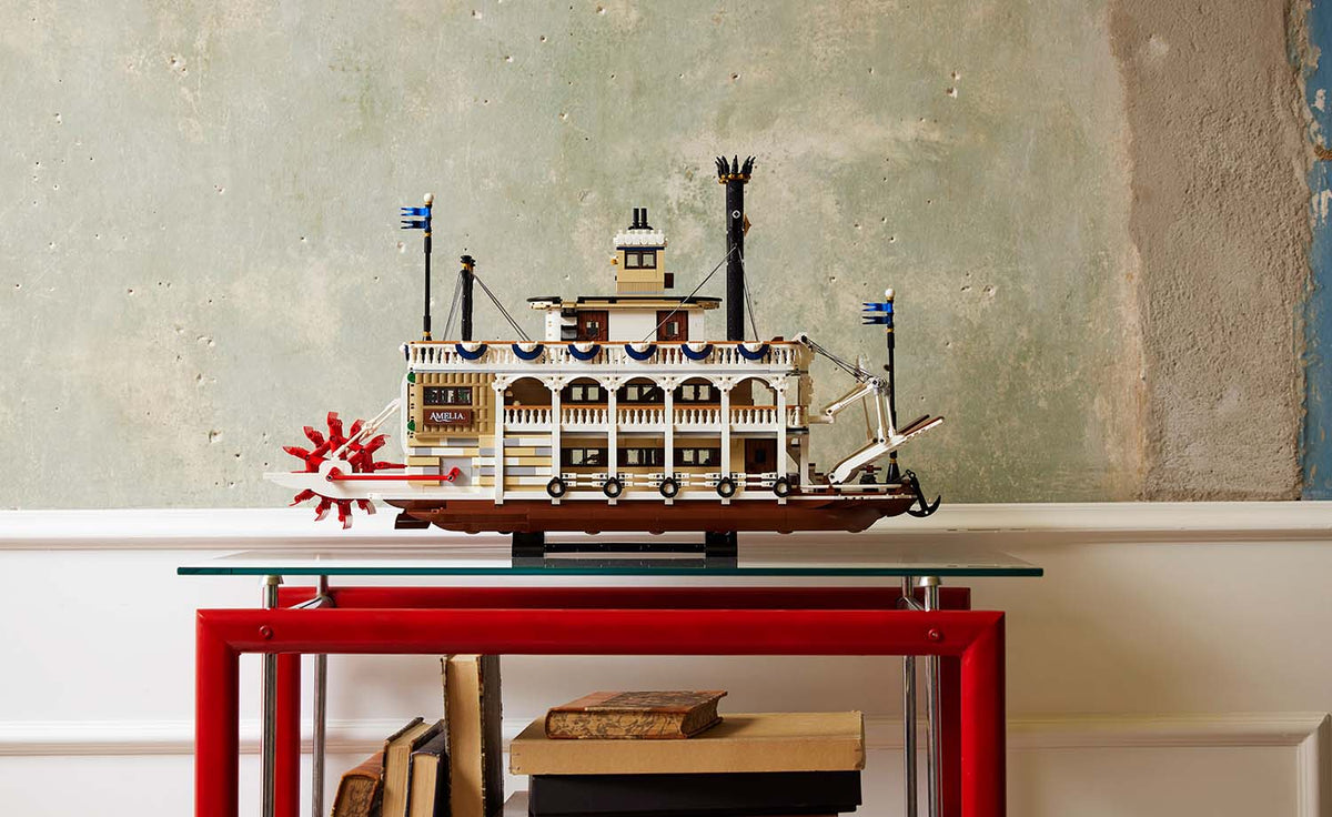 LEGO Ideas River Steamboat Display Model - Set 21356