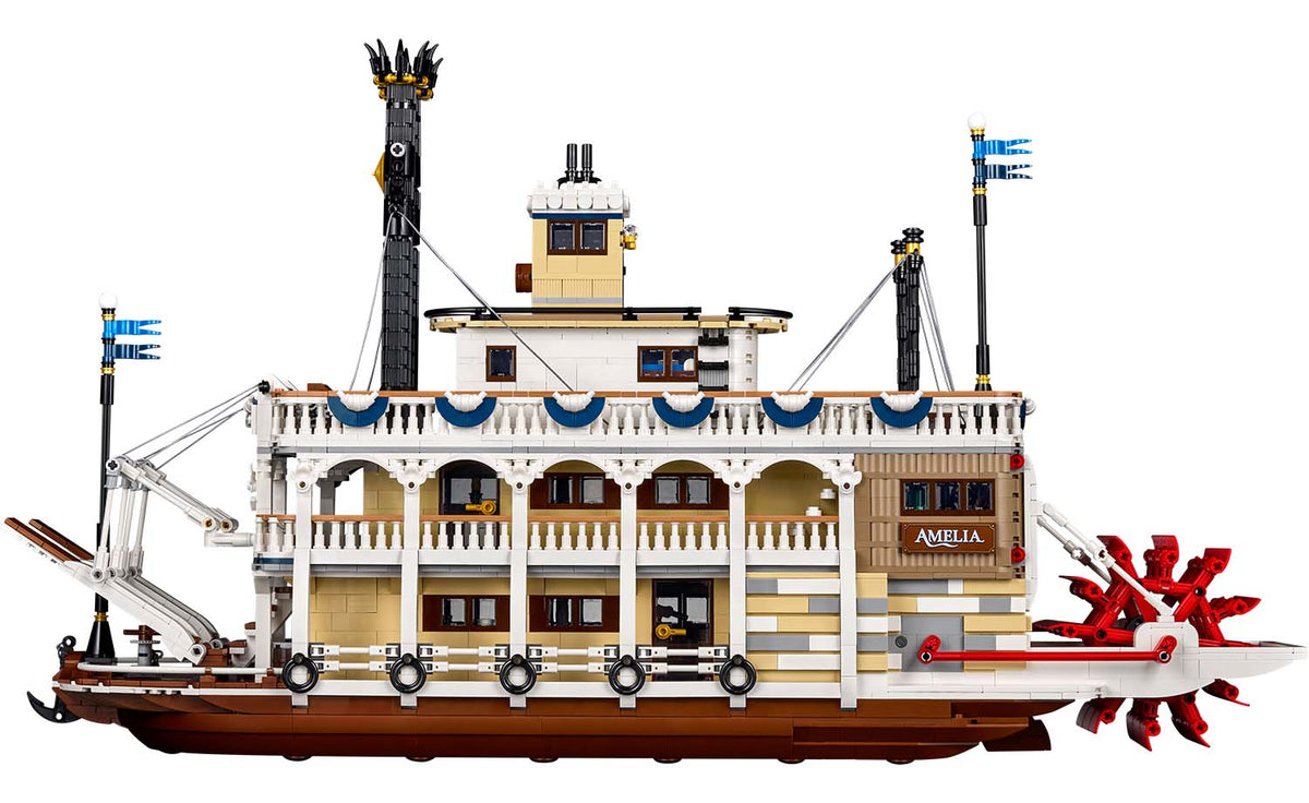 LEGO Ideas River Steamboat Display Model - Set 21356