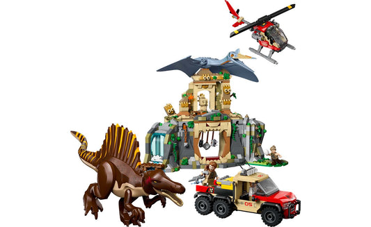 LEGO Jurassic World Spinosaurus & Quetzalcoatlus Air Mission Building Set - 76976