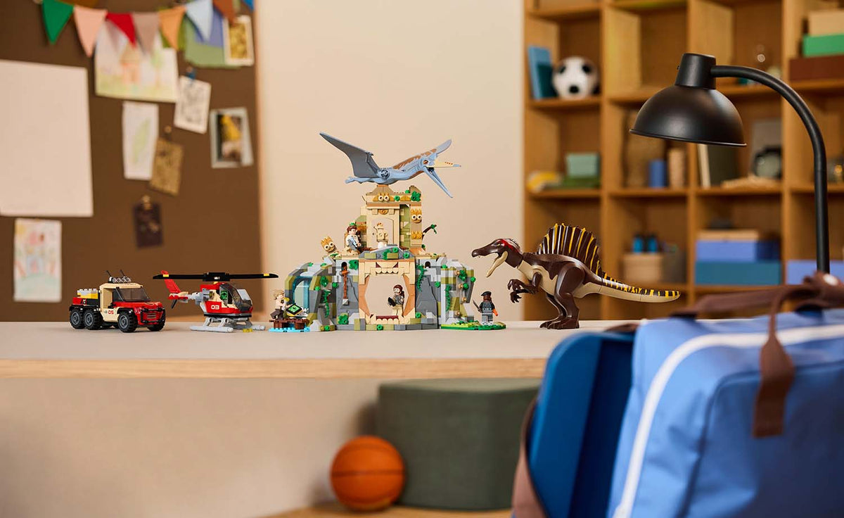 LEGO Jurassic World Spinosaurus & Quetzalcoatlus Air Mission Building Set - 76976