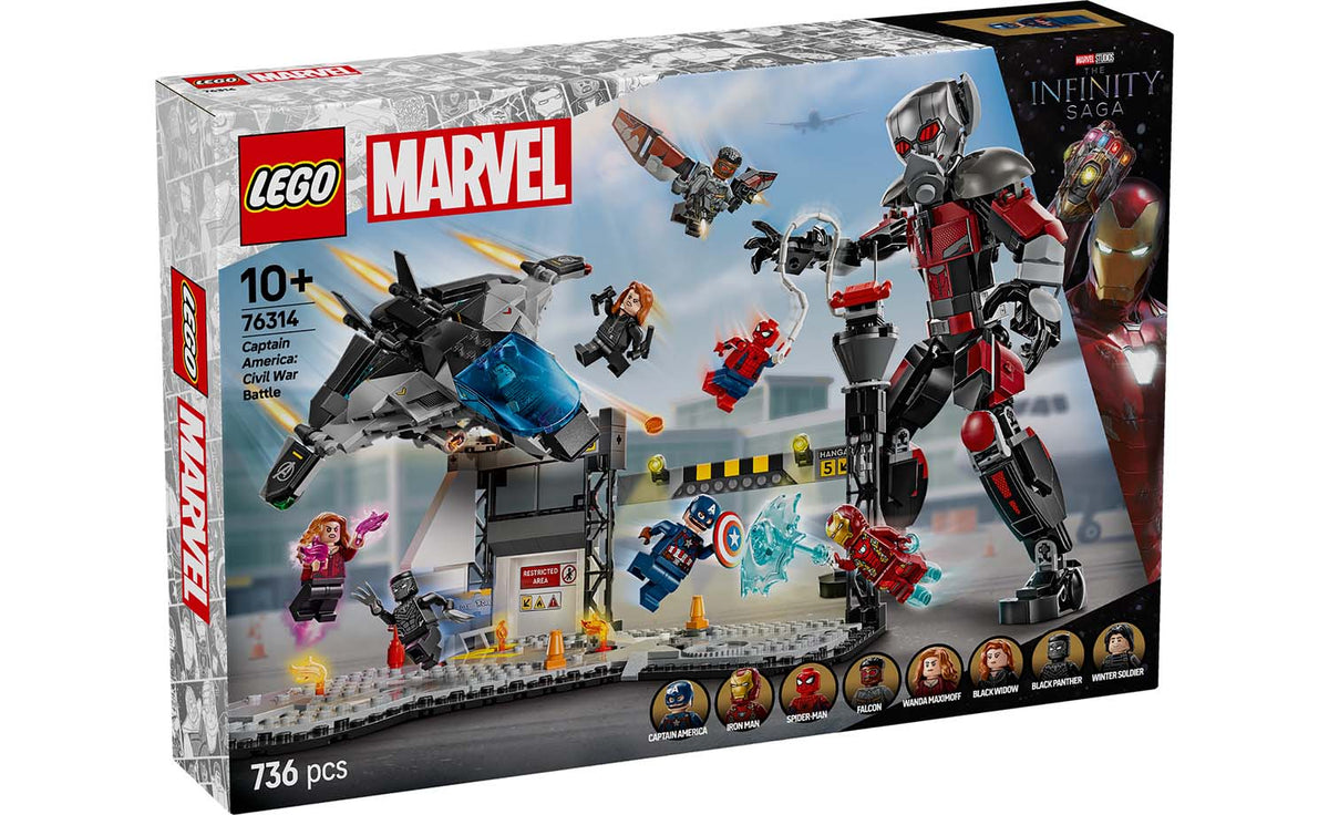 LEGO Marvel Captain America: Civil War Action Battle Building Set - 76314