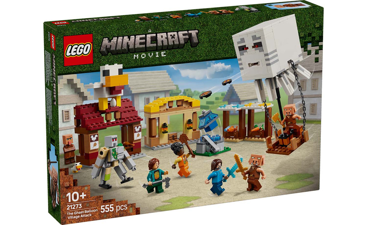 LEGO Minecraft The Ghast Balloon Village Attack Building Set - 21273