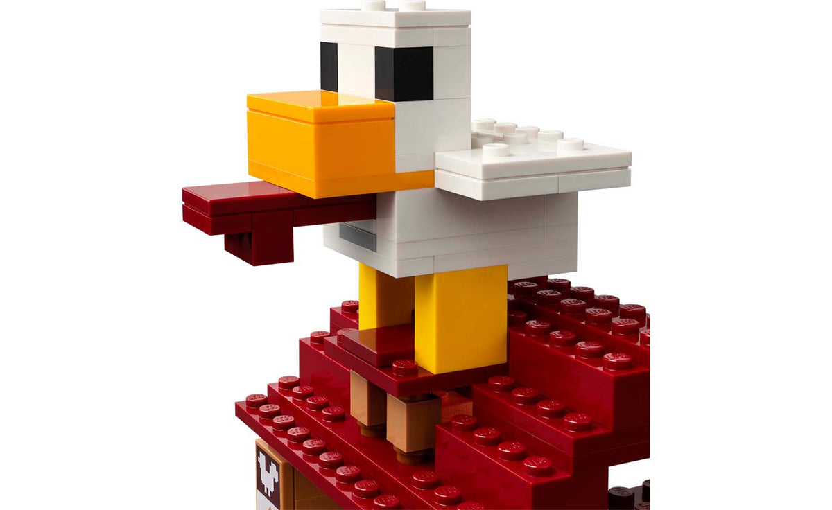 LEGO Minecraft The Ghast Balloon Village Attack Building Set - 21273