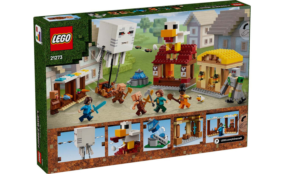 LEGO Minecraft The Ghast Balloon Village Attack Building Set - 21273