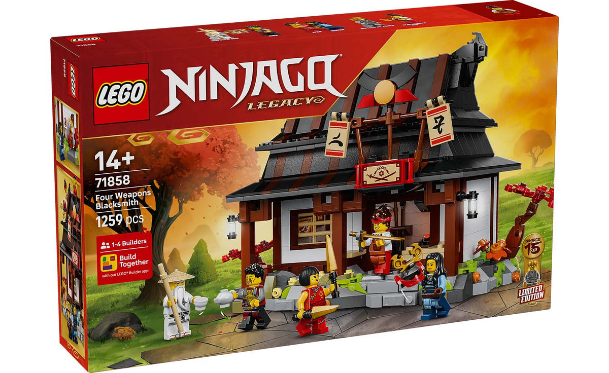 LEGO NINJAGO Four Weapons Blacksmith 15th Anniversary Building Set - 71858