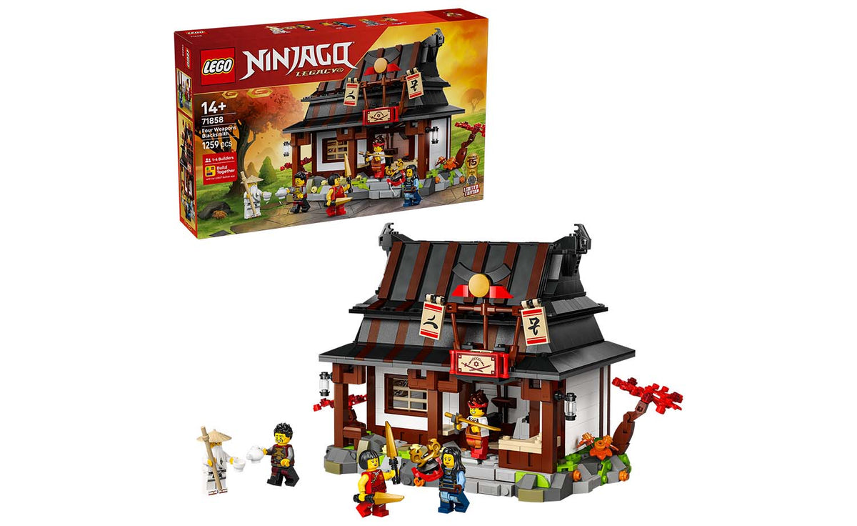 LEGO NINJAGO Four Weapons Blacksmith 15th Anniversary Building Set - 71858